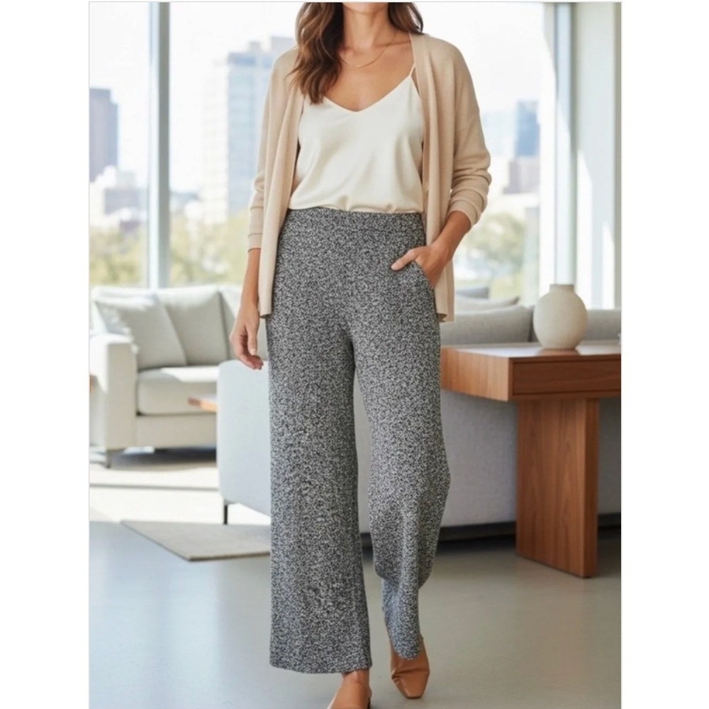 Agnona‎ Vintage Wide Leg Alpaca Blend Pants Women's 6 Quiet Luxury Italy